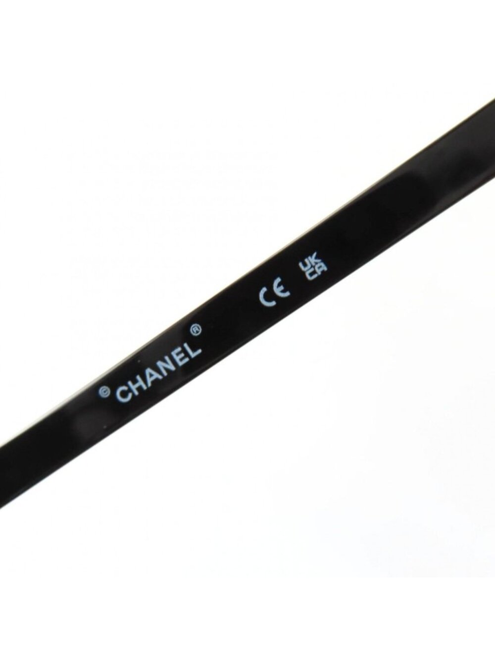 Chanel Logo Square Sunglasses Eyewear Black with Case - Picture 9 of 11